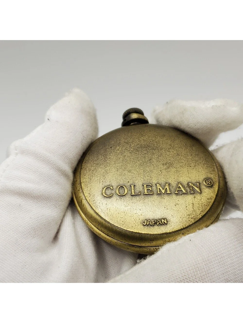 Colman Nightsight Compass Style Pocket Watch 47mm New Battery Please Read